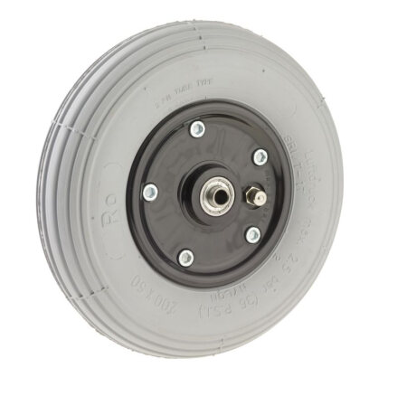 Rad Luftbereifung 200x50 grau, Nabenlänge 60mm