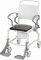 Toilettenrollstuhl Bonn, grau, inkl. Toiletteneimer, max. 130 kg