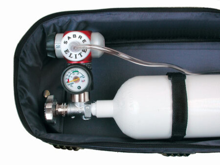 Sauerstoffsystem transportabel ELITE 2.0 T, Pneumatisches O2-Sparsystem inkl. Tasche und Nasenbrille
