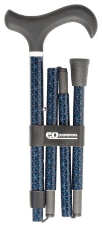 Gehstock Derbygriff Carbon, Softtouch-Oberfläche