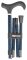 Gehstock Derbygriff Carbon, Softtouch-Oberfläche
