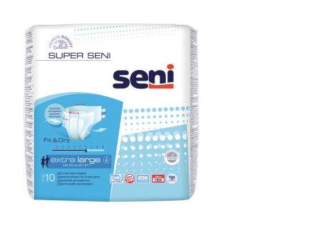 Inkontinenzhosen atmungsaktiv Seni Super Extra Large (1 Karton: 5 x 10 Stück)