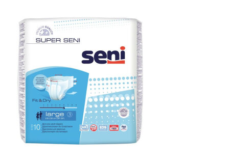 Inkontinenzhosen atmungsaktiv Seni Super Large (1 Karton: 5 x 10 Stück)