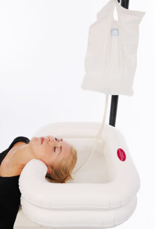 Haarwasch-Set RFM zweiteilig, Becken + Duschset