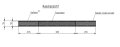 Wadenband mit Klettverschluss / Beingurt SB 38-58, schwarz