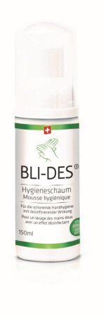 Hygieneschaum BLI-DES mit desinfizierender Wirkung, 20 x 50mL Flasche, Levurozid, Viruzid (begrenzt)