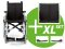 Leichtgewichtrollstuhl VARIOXX 2 mit verstellbarer Sitzbreite,Trommelbremse silbermetallic