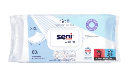 Seni Care Feuchtpflegetücher (KTN: 8 x 80 Stück)