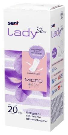 Inkontinenzeinlagen Seni Lady Slim Micro (1 Karton: 12 x 20 Stück)
