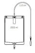 Bettbeutel UZ170 mit Ablauf, 110 cm Schlauch unsteril,...