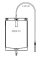 Bettbeutel UZ170 mit Ablauf, 110 cm Schlauch unsteril, transparent/blau, Gr. 2000 ml
