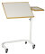 Betttisch NORDIC WEISS mit Seitenablage