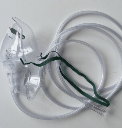 Sauerstoffmaske für Erwachsene mit 2,10 m Schlauch