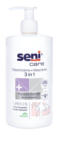 Seni Care 3 in 1 Waschcreme mit 3% Urea 500ml