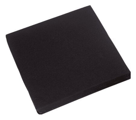 Sitzkissen Standard mit Stuhlbändern RG35, schwarz 45 x 43 cm