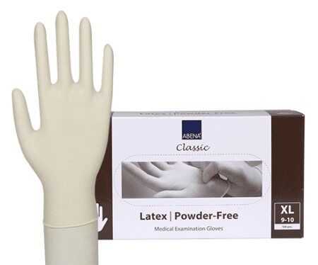 ABENA Latex-Handschuhe puderfrei (VPE: 100 Stück) Gr. M