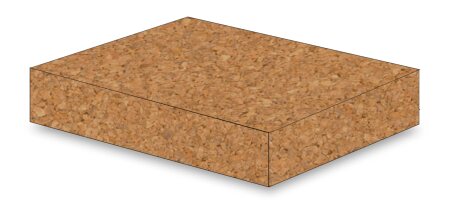 Naturkork Platte 100x50 cm braun 5 mm