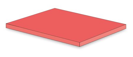 PU Diabet Platte ca. 137x73 cm, rosa 3 mm