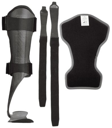 Knöchel-Fußorthese ToeOFF 2.0 mit Umlenkschlaufe, schwarz Gr. M links