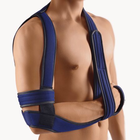 Bort OmoBasic Schulter-Arm-Adduktionsorthese nach Gilchrist, blau Gr. 0
