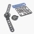 Bort Kniebandage Stabilo mit Gelenk, beidseitig tragbar silber Gr. 4+