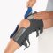 Bort Kniebandage StabiloPro offene Form mit Gelenk, grau Gr. 2+