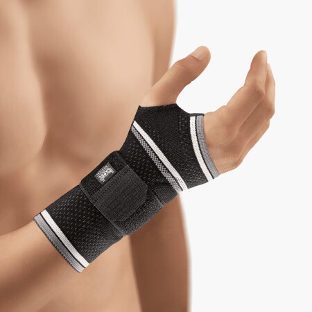 Bort ManuBasic Handgelenkbandage, schwarz Gr. L links