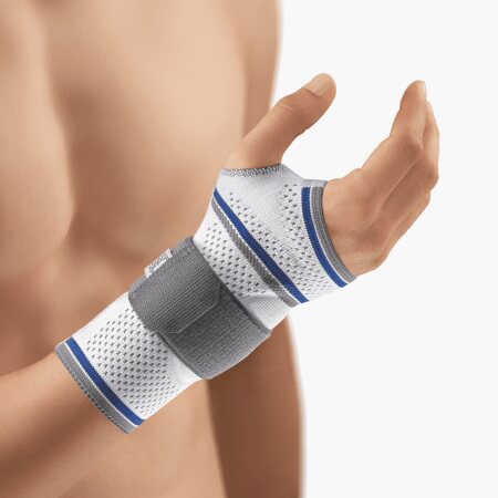 Bort ManuBasic Handgelenkbandage, silber Gr. XXL+ links