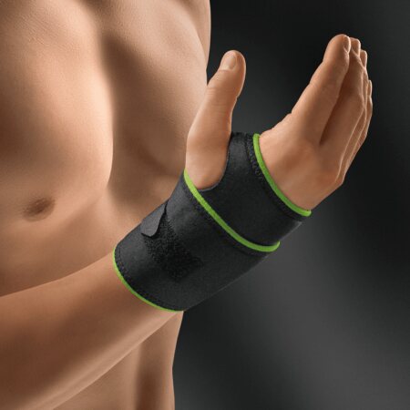 Bort Handgelenkbandage ActiveColor Sport schwarz-grün rechts