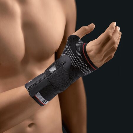 Bort select ManuZip Handgelenkbandage, volar schwarz Gr. M rechts