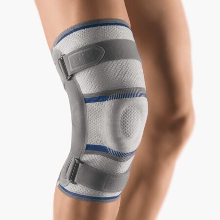 Bort Kniebandage Stabilo mit Gelenk, silber Gr. 3+ links