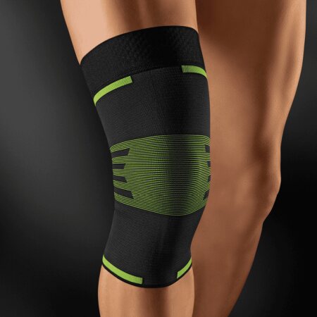 Bort Kniebandage ActiveColor Sport schwarz-grün Gr. XXL