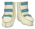 Reha-Schuhe Echtfell medizinisch mit Klettverschluss,...