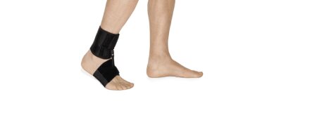 FOOT-UP BARFUSS klettbare Zusatzbandage für Fußheberorthese, schwarz Gr. 1