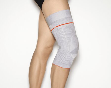 Kniebandage GENU-HIT+ Comfort, platinum Gr. 9++