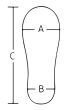 Waben-Weichbettungseinlegesohle PegContour Insole Universell für Allround Shoe Gr. L