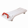 Badewannenbrett Benny mit Haltegriff, weiß-rot 68 cm