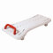 Badewannenbrett Benny mit Haltegriff, weiß-rot 68 cm