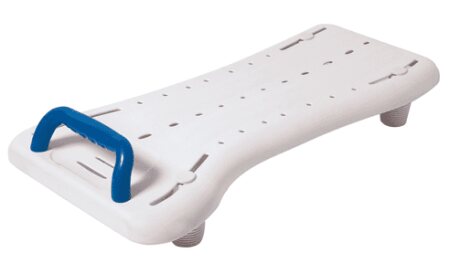 Badebrett BENNY XL mit Handgriff, weiß 68 cm