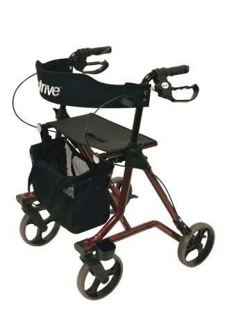 Rollator TORRO mit Stockhalter und Netzkorb Farbe: anthrazit