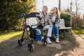 Rollator TORRO mit Stockhalter und Netzkorb Farbe: anthrazit