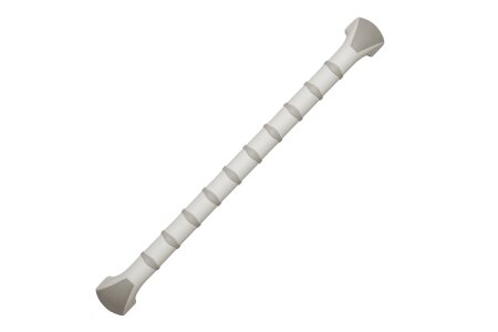 Kunststoff Wandhaltegriff Handy gerade weiß-grau 40 cm