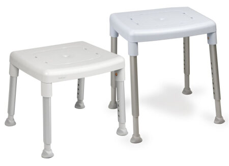 Duschhocker SMART Sitzhöhe 42-57 cm Ausf.: Belastbarkeit 150 kg Farbe: grau