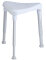 Duschhocker EDGE Sitzhöhe 42-57 cm Farbe: weiß