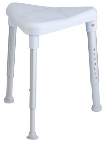 Duschhocker EDGE Sitzhöhe 42-57 cm Farbe: eisblau