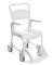 Dusch- und Toilettenrollstuhl Clean Belastbarkeit 130 kg Farbe: lagoon SH 55 cm