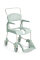 Dusch- und Toilettenrollstuhl Clean, vordere Öffnung, lagoon SH 49 cm