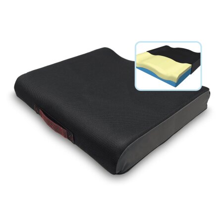 Anti-Dekubitus-Therapie-Sitzkissen XSEAT, schwarz 48 x 46 cm