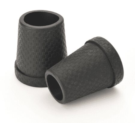 Schlank-Gummipuffer KARO schwarz 18 mm