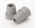 Krückenkapsel mit Stahleinlage grau 20 mm